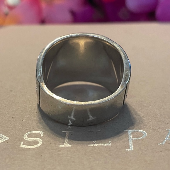 Silpada Floral Vine Holy Trinity Sterling Silver Ring R1686 Size 11 - Picture 10 of 11